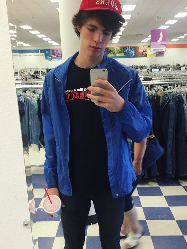 There's a lady walking behind me