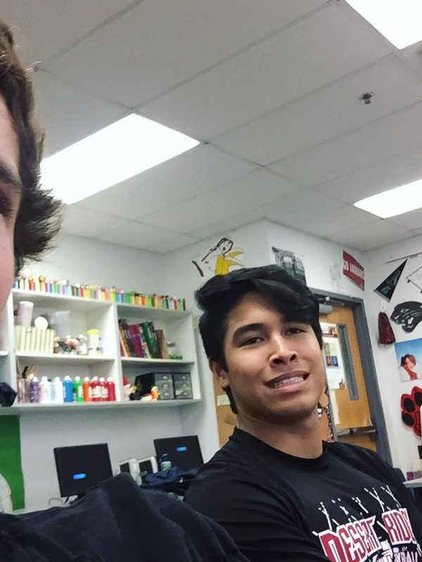 this was taken shortly after michael's elbow gave me a black eye