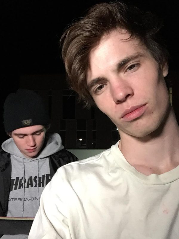 i'm wearing @brocfrandsen's supreme. i also am not sure who the kid in this photo is