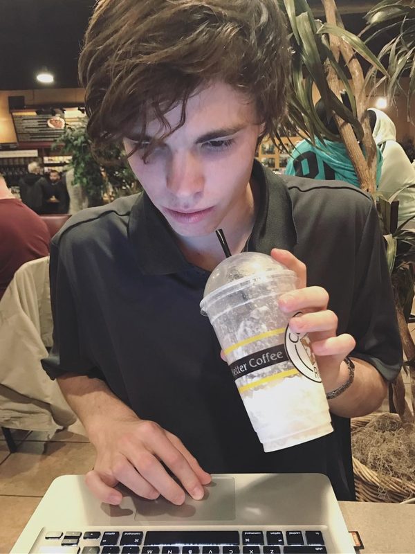 me, hard at work. captured by madison harvey.